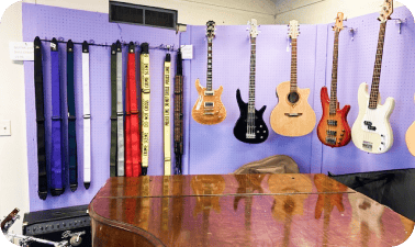 A photo of the inside of Dundee Music